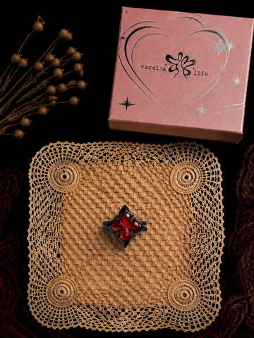Crimson Vow Open Ring