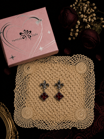 Blood Moon Stud Earrings
